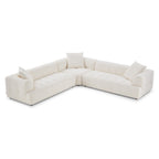 Elegant Upholstery Corner Sofa with Durable Frame - Beige