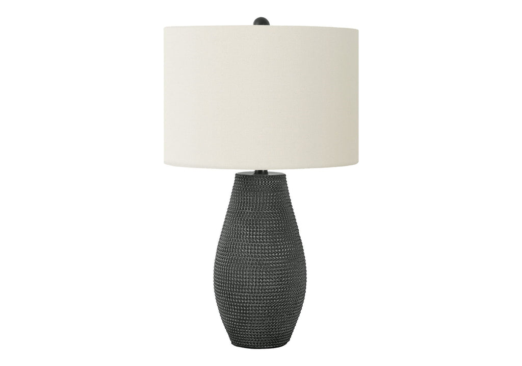 Contemporary Resin Table Lamp with 3-Way Lighting - Black