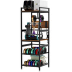 3D Printer Stand with Filament Storage and Power Panel - Black