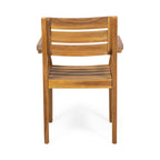 7-Piece Acacia Wood Outdoor Dining Set with Weather-Resistant Finish - Teak