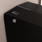 Black Square Smart Toilet with Built-in Tank and Remote Control - Matte Black
