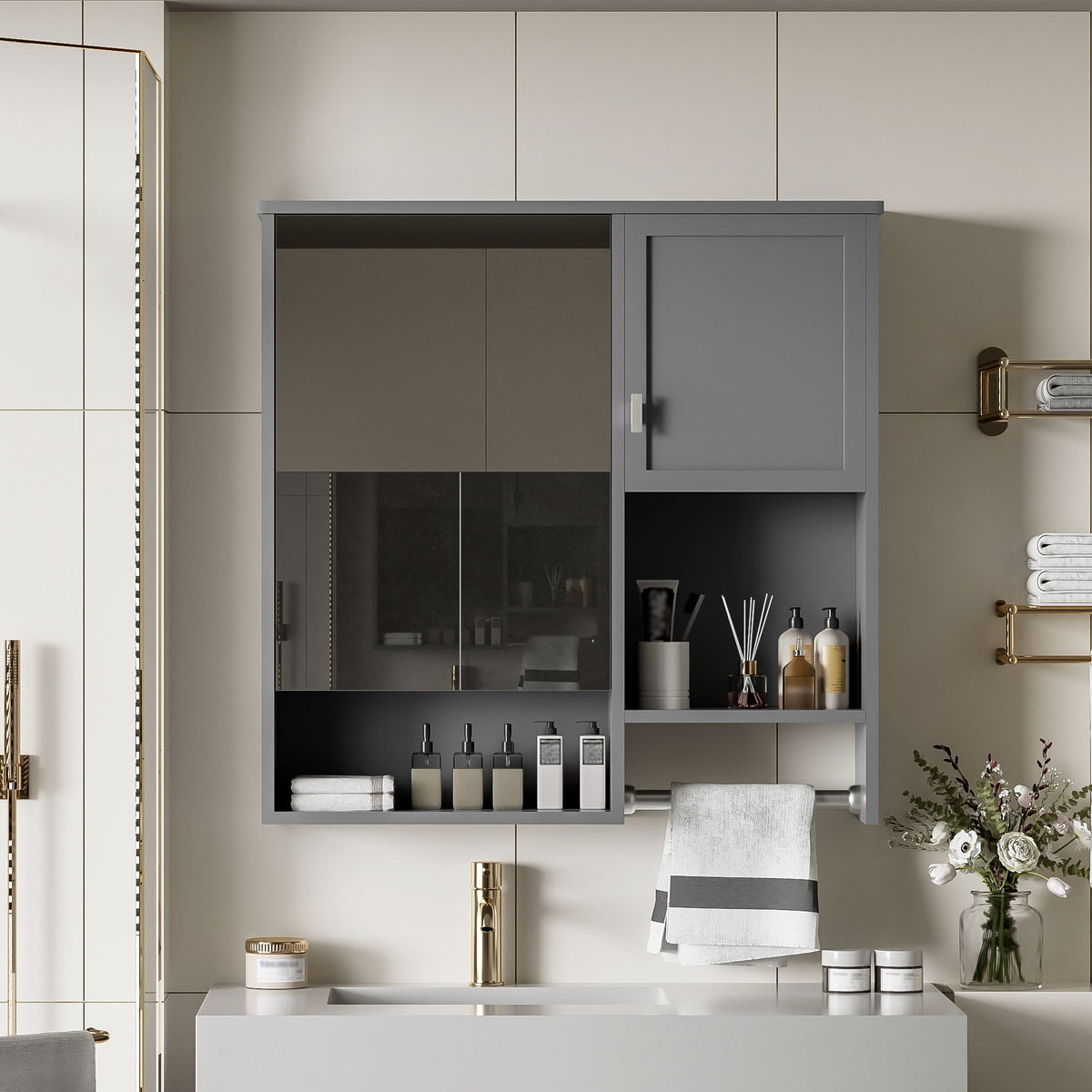 Modern Wall Mounted Bathroom Medicine Cabinet