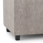Avalon Upholstered Storage Ottoman with Flip-Over Serving Trays - Multiple Colors