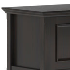 Low TV Media Stand with Adjustable Shelf - Hickory Brown