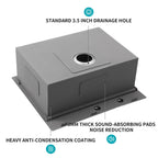 Stainless Steel Drop In Kitchen Sink with Workstation - Gray or Gold