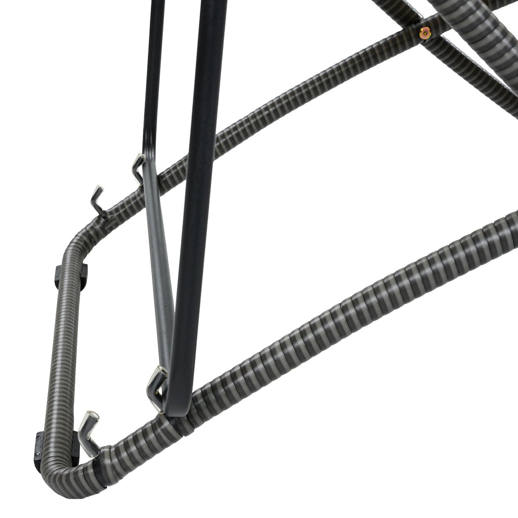 Outdoor Folding Chair Set with Adjustable Backrest – Black or Yellow