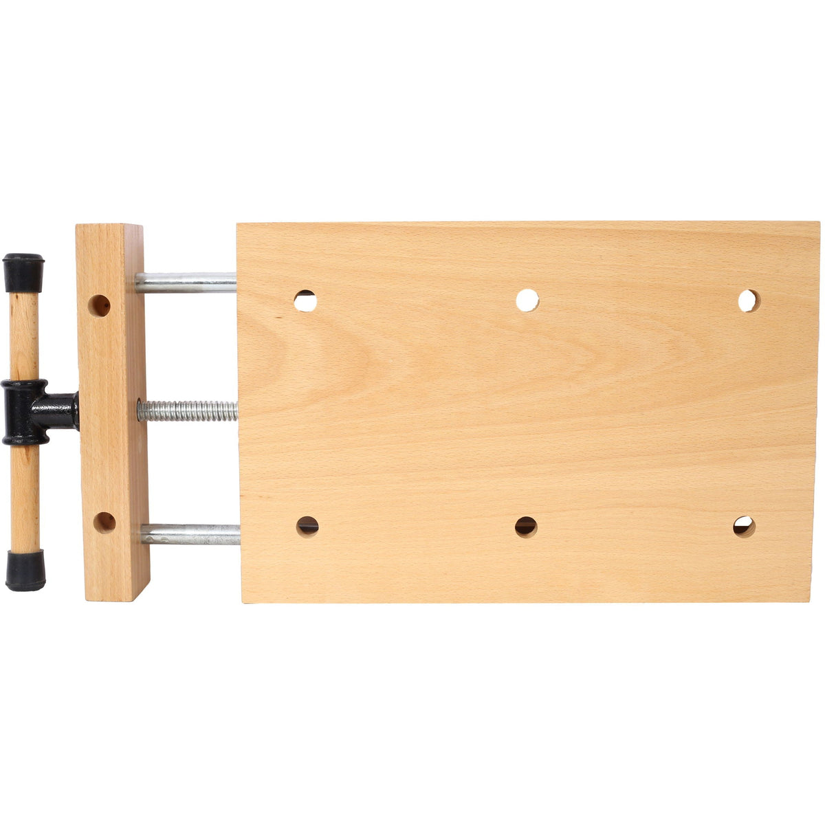 Portable Hardwood Workbench with Quick Release Handle - Natural