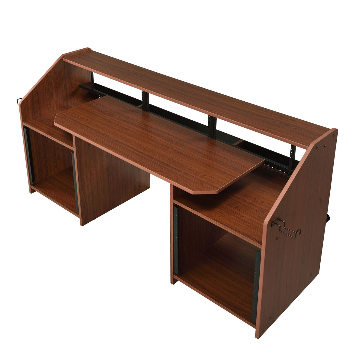 Annette Music Desk with Cable Management - Dark Brown or Black