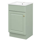 Bathroom Vanity with Sink and Adjustable Shelf - Multiple Colors