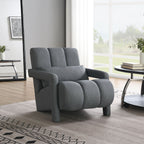 Modern Upholstered Accent Chair with Pillow - Fabric