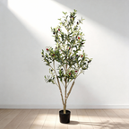 5' Artificial Olive Tree with Realistic Green Leaves - Green Leaves