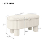 Storage Ottoman Upholstered Bench With Lift-Top Storage