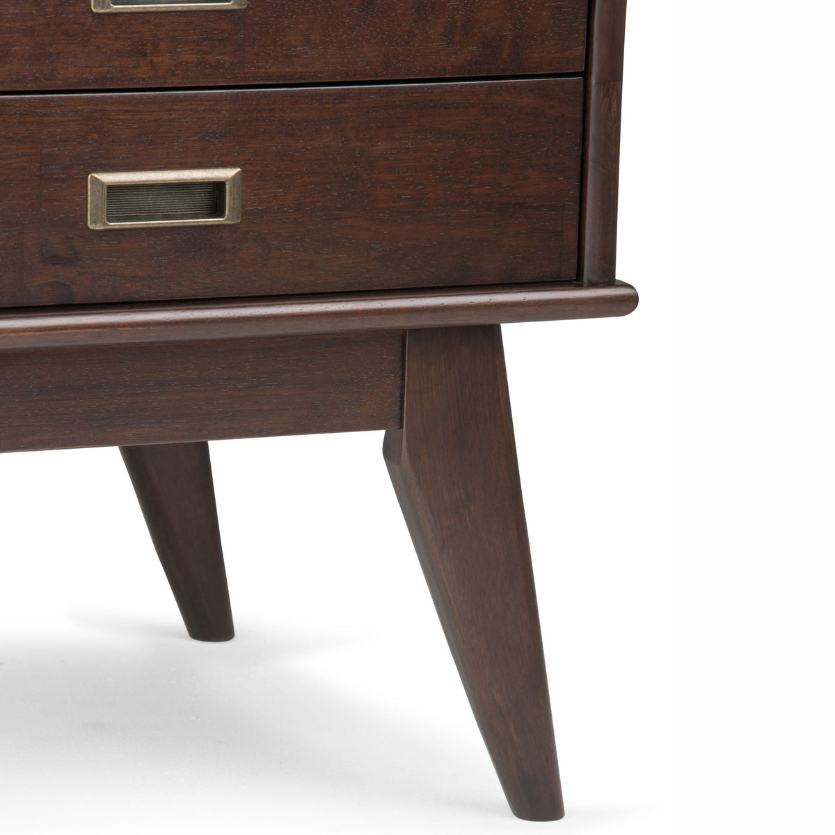 Handcrafted Mid Century End Table with Drawer – White, Dark Brown, or Light Brown
