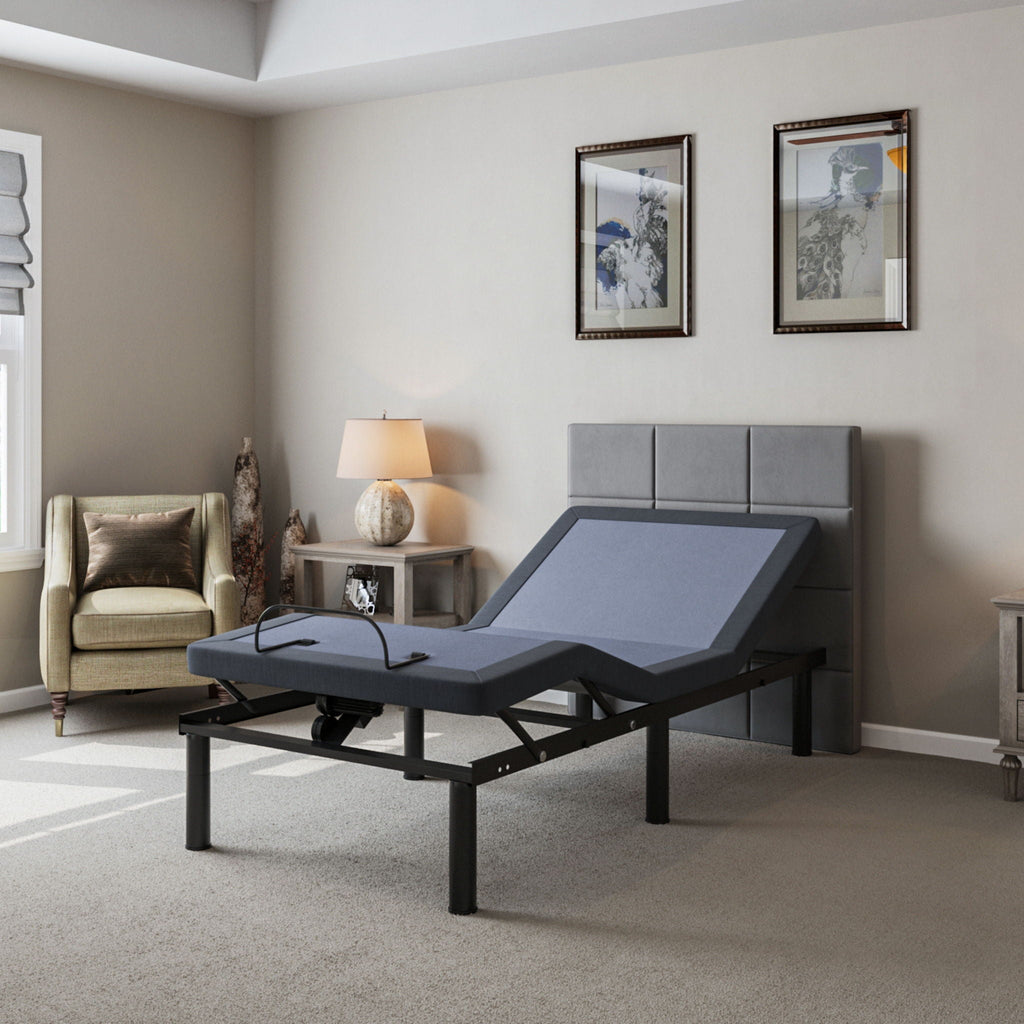 BT2000 Adjustable Bed Base with Full-Range Positions - Dark Gray