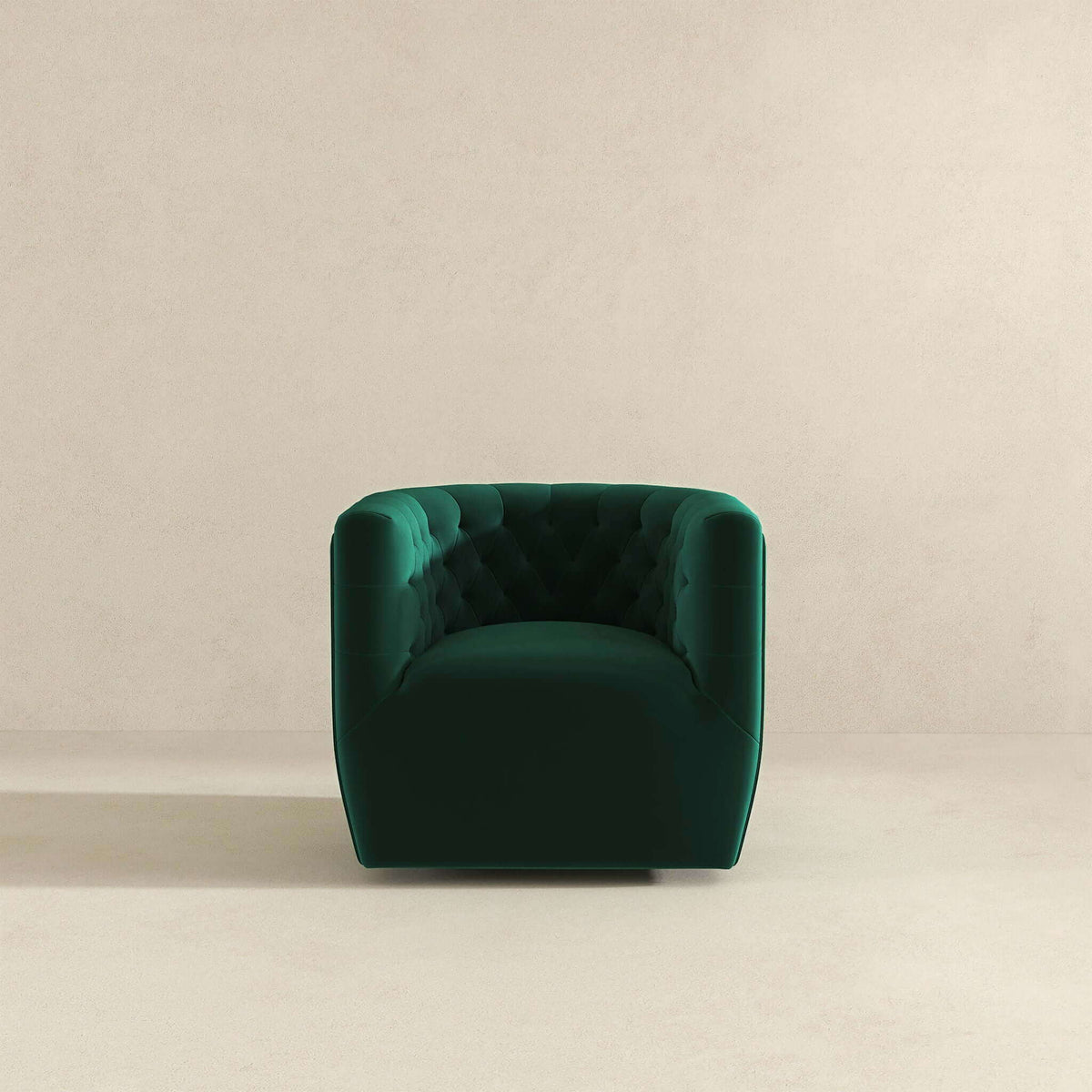 Ergonomic Design Swivel Chair with Tufted Accent - Multiple Colors