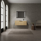Modern Bathroom Vanity Sink Combo With Spacious Storage - White or Light Brown