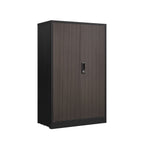 Metal Storage Cabinet With Locking Doors And Adjustable Shelf