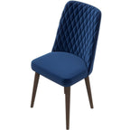 Mid-Century Modern Dining Chair Set of 2 with Upholstered Seat - Multiple Colors