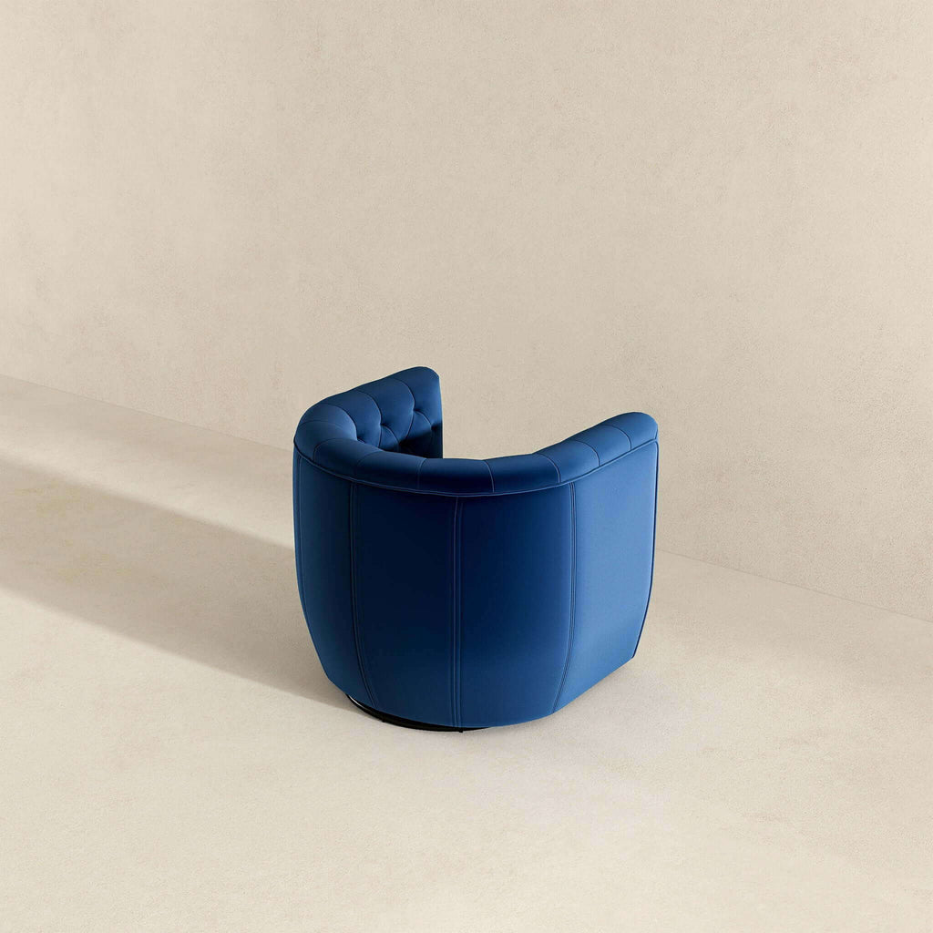 Ergonomic Design Swivel Chair with Tufted Accent - Multiple Colors