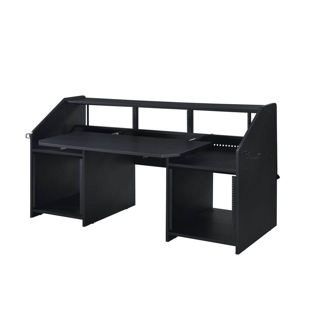 Annette Music Desk with Cable Management - Dark Brown or Black