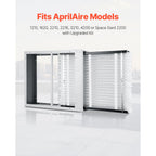 MERV 13 Electrostatic Pleated HVAC Furnace Filter 4-Pack with High Efficiency - White