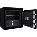 Durable Construction Jewelry Safe with Fireproof Protection - White or Black