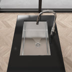 Stainless Steel Kitchen Sink with Single Bowl - Brushed Nickel
