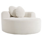 Round Sofa Bed with Memory Foam Sectional Couch