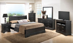 Sleigh Bed with Low Footboard - Real Wood Veneers, Multiple Colors