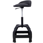 Pneumatic 360 Degree Swivel Mechanics Stool with Adjustable Height - Red or Black