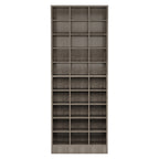 10 Tier Shoe Storage Cabinet with 30 Cubbies - Wood - Multiple Colors