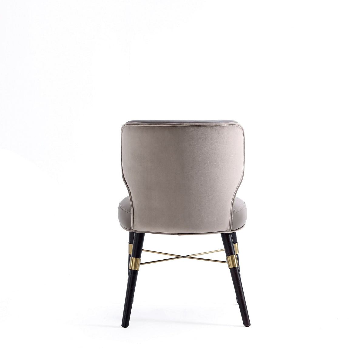 Strine Dining Chair with Wood Frame and Modern Upholstery - Available in Dark Gray or Blue