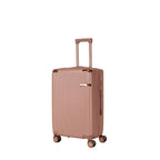 4-Piece Hard ABS Luggage Set with 360° Dual Rotating Wheels - Rose Gold
