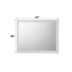 Minimalist Design Mirror with Smooth Edge - White, Black, or Dark Gray