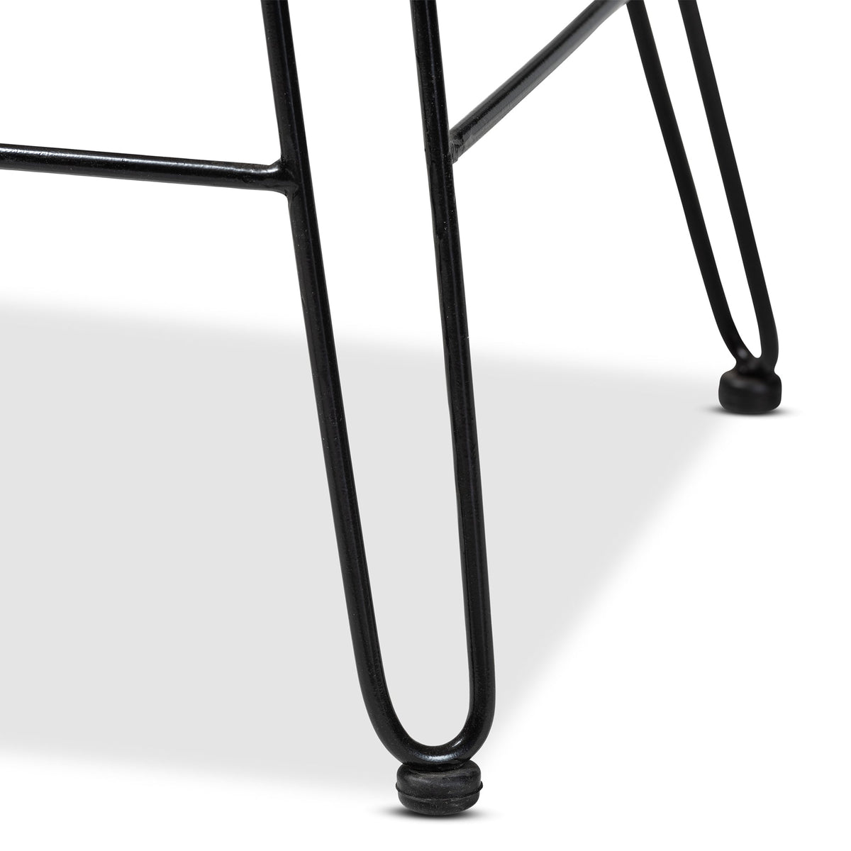 GigaTech Counter Stool with Ergonomic Footrest - Natural Rattan