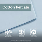 Cotton Jacquard Comforter Set with Reversible Design - Aqua