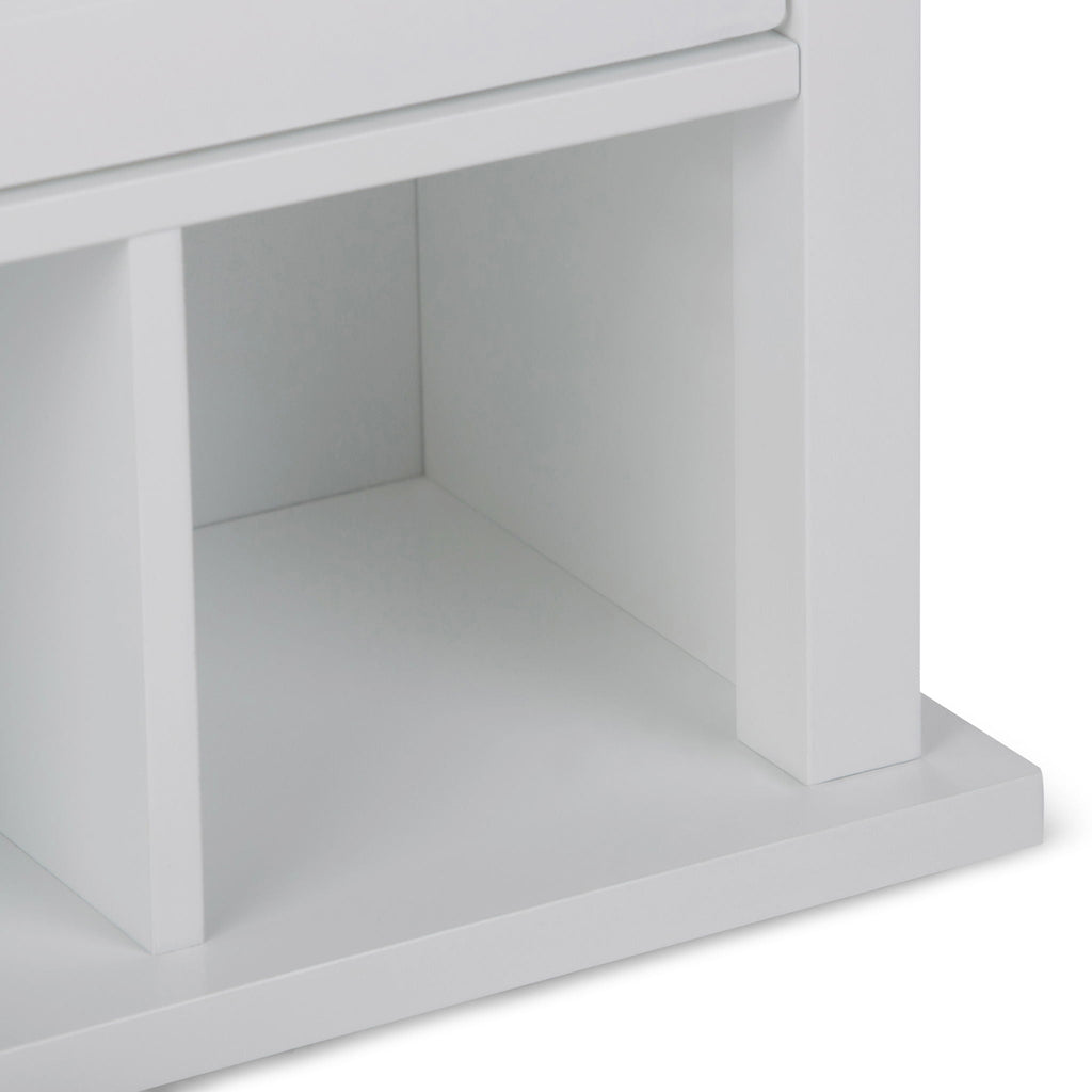 Avington 2 Door Wall Cabinet with Cubbies - Pure White