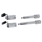 Adjustable Trailer Drop Hitch with 6" Adjustment - Silver