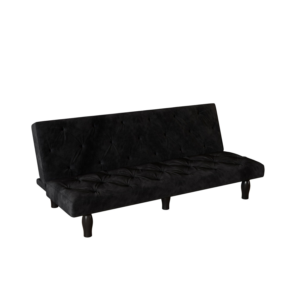 Sofa Bed With Adjustable Backrest with Premium Fabric – Black or Pink