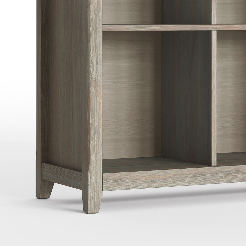 Amherst Cube Storage Bookcase with Large Cubbies - Dark Brown, Dark Gray, or White