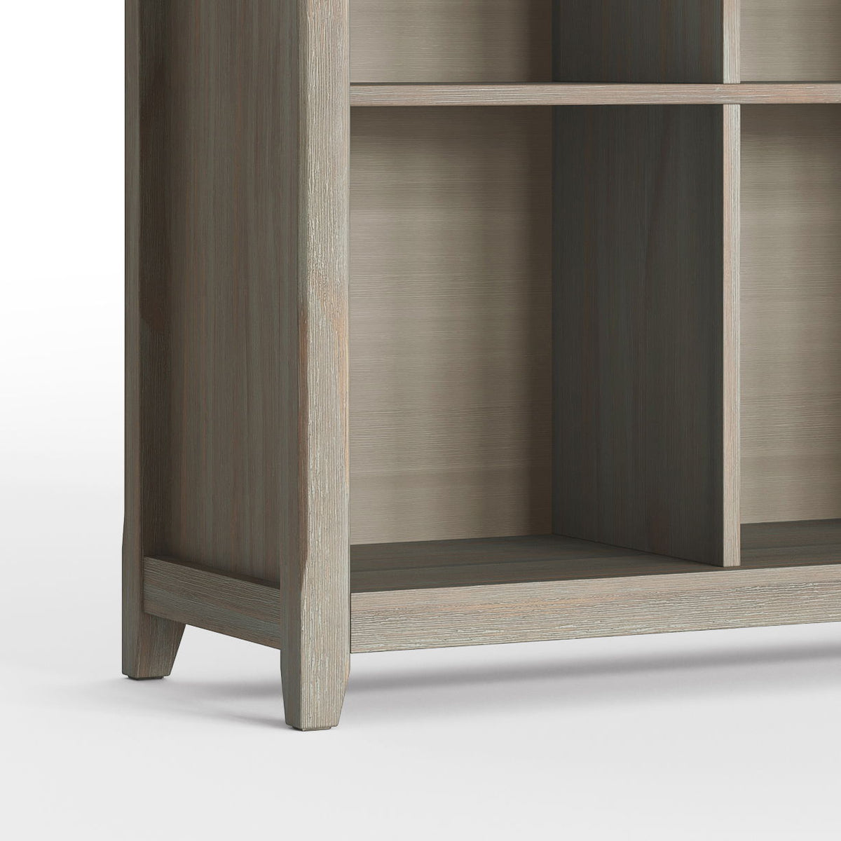 Amherst Cube Storage Bookcase with Large Cubbies - Dark Brown, Dark Gray, or White