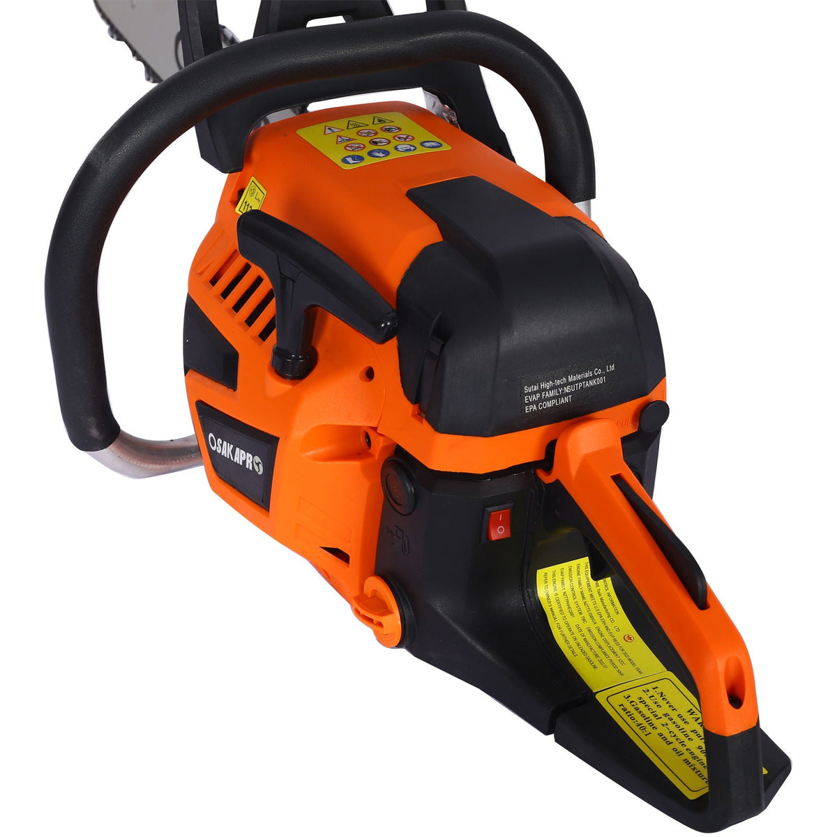 Professional Gasoline Chainsaw with 20-Inch Bar - Orange