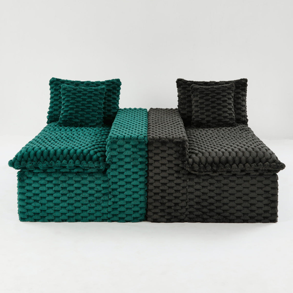 Multifunctional Stationary Sofa with Adjustable Layout - Choice of Color