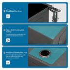 Black Undermount Kitchen Sink 16 Gauge Stainless Steel Single Bowl
