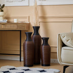 Classic And Neat Floor Vase with High Independent Stand - Multiple Colors