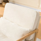 Upholstered Living Room Chair with Curved Armrests - Choice of Color