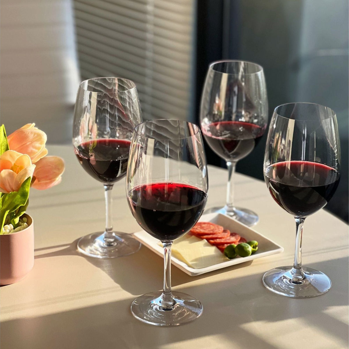 Unbreakable Tritan Plastic Wine Glasses with 20oz Capacity - Clear
