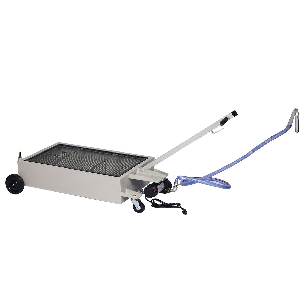 20 Gallon Low Profile Oil Drain with Pump - Gray