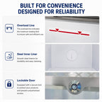 7.0 Cu.Ft Commercial Display Chest Freezer with Inverter Technology - Glass