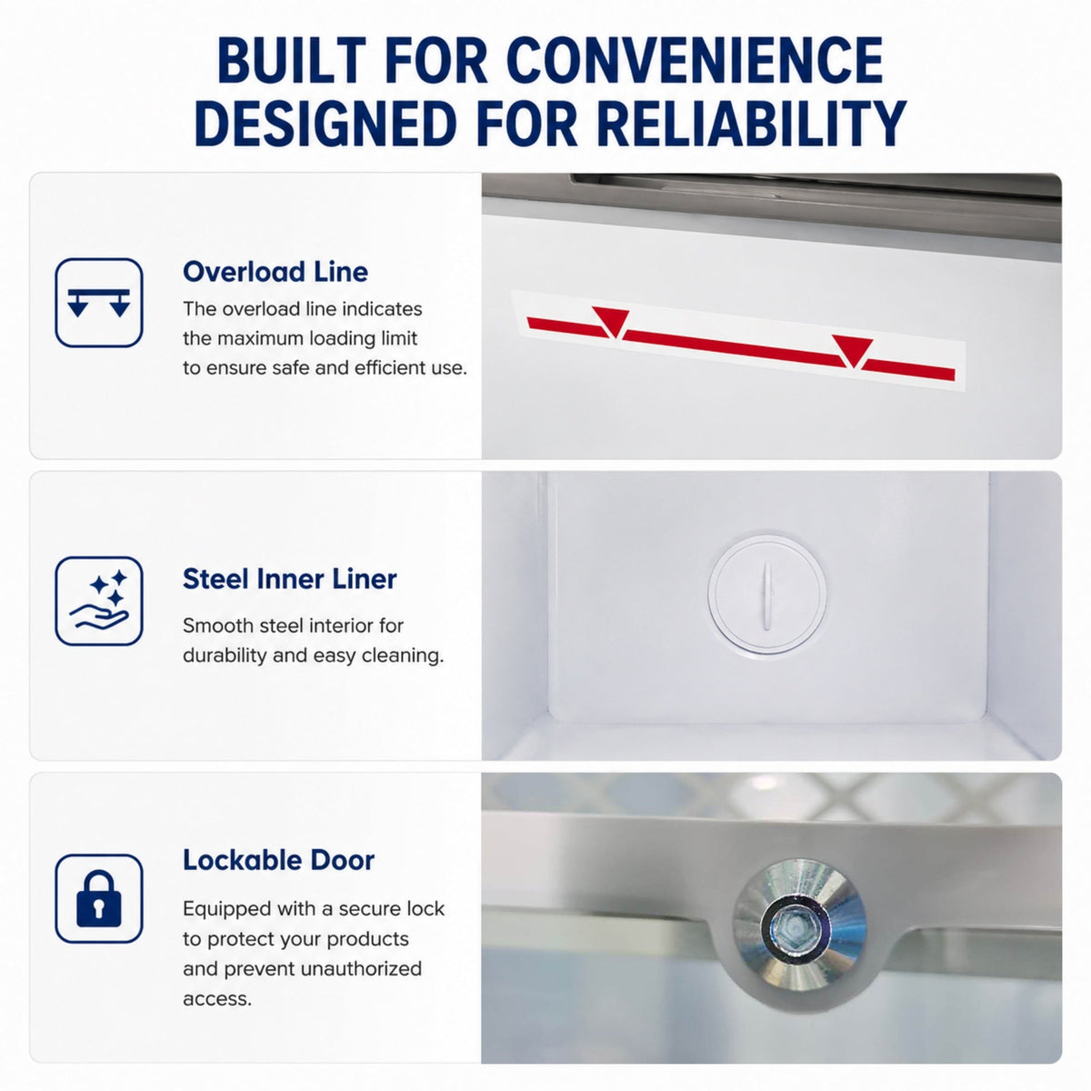 7.0 Cu.Ft Commercial Display Chest Freezer with Inverter Technology - Glass